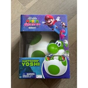 Hatchin' Yoshi 6" Egg The Super Mario Galaxy Movie Interactive Yoshi Figure NEW